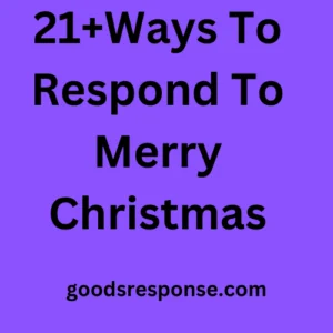 21+Ways To Respond To Merry Christmas