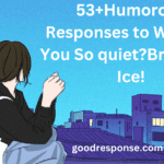 Humorous responses to "Why are you so quiet?"